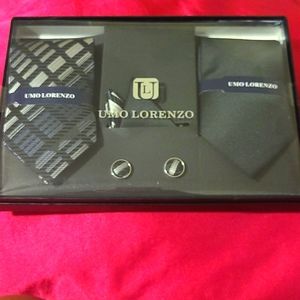 Black, Grey & Sliver Tie Set  NWT